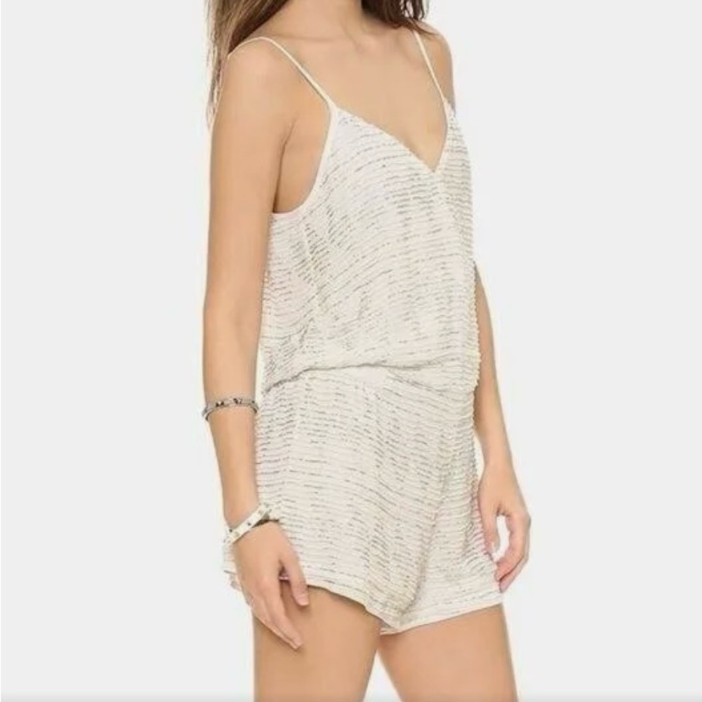 NWT Parker Harrison beaded white romper XS $398